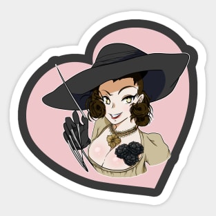 Lady Vamp Loves You Sticker
